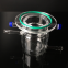 Custom Quartz Glass Reactor With Side Tubes High Temperature Resistance Flange Tube Reactor