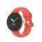 Wholesale Customized logo Classic Soft Silicone Replacement Rubber Wrist Watch Band Strap for Google Pixel Watch