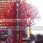 Outdoor Tree Shaped Lacquered Metal Welded Sculpture