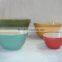 used China 4pcs ceramic mixing bowl set ,factory directly new stoneware mixing bowls in China market