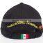 custom blank snapback cap with leather brim