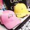 2016 Newest Fashion Simple Fresh Fruit Embroidery Men Women Curve Brim Plain Baseball Caps