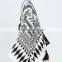 New Design Fashion Geometric Printed Tassel Square Wool Blanket Scarf