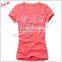 New Design Custom Printed Women Casual T Shirt Wholesale OEM Service Short Sleeve Fitness Sportwear