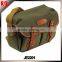 China factory wholesale mens large size canvas material camera messenger bag