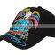 Hong Xiong Promotional Colorful Decorated cotton baseball caps