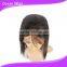 brazilian human hair font lace wig, 16", straight, natural color