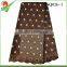 SQ026-1A Coffee Lace Cotton Fabric/Swiss Lace/Voile Lace For Clothes