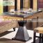 New Leisure Style Button Tufted Fabric Upholster Wooden Modern Restaurant Double Diner Booth