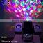 3W rgb led rotating led disco ball light with MP3 player