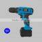 18V cordless drill with rechargeable Li-ion battery