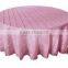 Wholesale Premium 100% Polyester Round Pintuck Taffeta Table Cloth