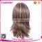 Mixed Brown Golden Adjustable Elastic Trim Women Synthetic Wig