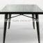wonderful decoration metal frame square dining table