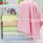 wholesale high quality solid color plain dyed organic bamboo towel