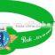 hot popular sport custom silicone bracelet no minimum with big head logo