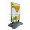 A1 water base pavement sign with wheels