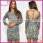 Back cut out oliver ladies new model dress & ladies fashion lace dresses