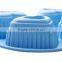 6-Cavity Silicone Heart Mould Pan, Blue No-stick, Heart Resistant for Online Store