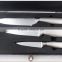 set of 3 pc kitchen knife Damascus knives with gilf box