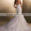 supply all kinds of organza butterfly cowl neck tea length wedding dresses