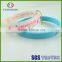 Custom promotional and decorative silicone wristband with printed logo