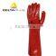 40cm long PVC-coated anti-acid and chemical lining cotton safety gloves
