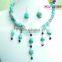Small Turquoise Nugget Beaded Necklace,Fashion Chunky Turquoise Bead Necklace