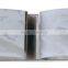 three lights bent glass wall lamp in chrome or satin nickel stainless steel backplate