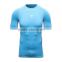 2016 Summer Compression T Shirt Fashion Outer Dry Fit Shirt Breathable Brand Clothing O-Neck Tees Crossfit Fitness Shirt