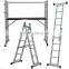 NEW 3.6M FOLDING 4 X 3 ALUMINIUM MULTI PURPOSE LADDER MULTI FUNCTION + PLATFORM