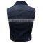 Factory Price Denim Vest For Women With Chest Pockets