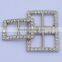 Crystal rhinestone decorative metal adjustable shoe buckle wholesale