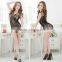 7021 Sexy Women Black Fishnet Open Crotch full Body stocking 2015