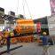 New type spiral twin-shaft concrete mixer machine JSS500 , more efficiency, more movable concrete mixer machine
