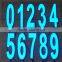 High quality&High luminance EL light Aeabic numeral No.6