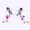 Double Bell Nipple clips Sexy Toys Female Massage non-piercing Stainless long nipple clip