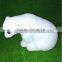 White Color Artificial Topiary Grass Cutter Animal