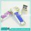 Top quality perfume usb stick, crystal usb memory disk with logo custom