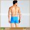Summer Beach Plain Spandex Nylon Square Cut Boxer Men Swimsuit