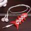 Cuctom logo pvc cable winder for earphone