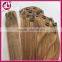 High Quality Wholesale 100% Unrprocessed Virgin hair straight Clip In Hair Extensions