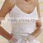 White Mesh Structure Satin Gloves Bridal Satin Gloves