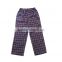 wholesale cotton woven yarn dyed flannel pants men/women elastic waistband sleep pajamas with drawstring