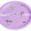 7" disposable round paper plate