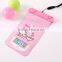 Lovely design waterproof bag /custom underwater mobile phone bags