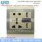 Good quality electrical socket extension 13A universal wall socket dual 2.1A 2.4A USB socket outlet