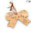 Recycled kraft paper hang tags for lady's clothing