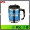 450ml customized food grade stainless steel thermal mug with handle