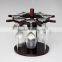 Mulit Fashion Style Table Top Soild Wood Wine Rack Holder with Cup Holder